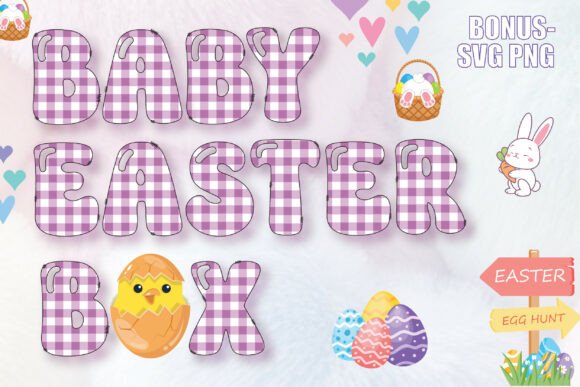 Baby Easter Box Font for Spring Campaigns