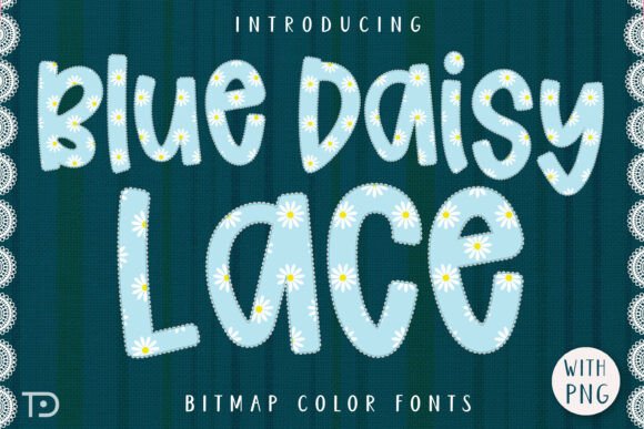 Blue Daisy Lace Font for a Professional Brand Look
