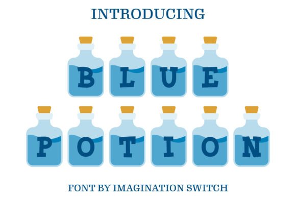 Blue Potion: A Colorful Font for Web Design