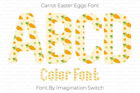 Carrot Easter Font for Creative Projects
