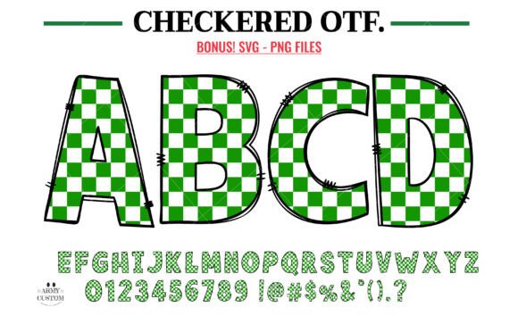 Checkered Green Font Review: A Playful Addition to Creative Branding
