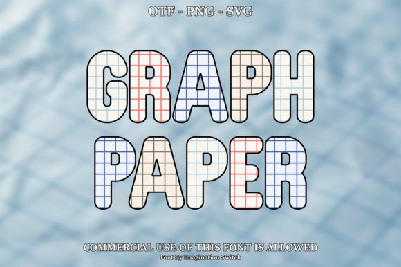 Graph Paper Font for Editorial Design