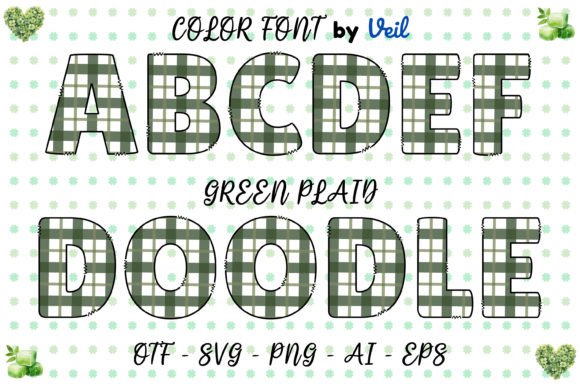 Green Plaid: A Bold Color Font for Creative Projects