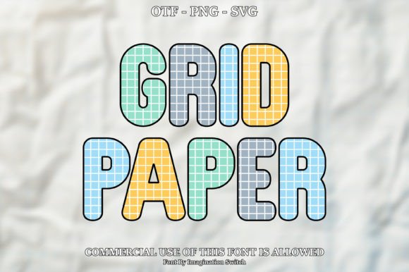 Grid Paper Font for Creative Projects