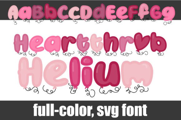 Heartthrob Helium: A Colorful Typeface for Creative Branding