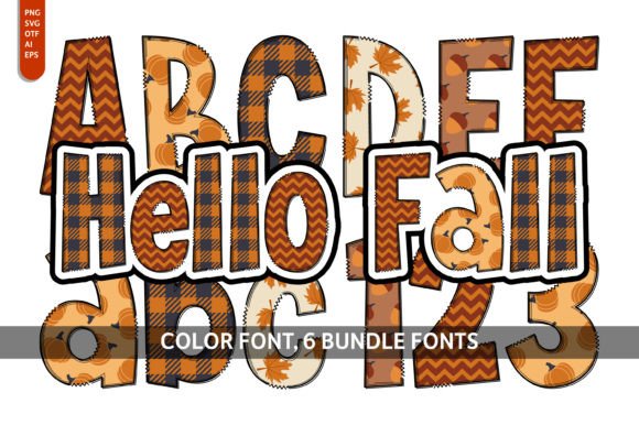 Hello Fall Font Collection