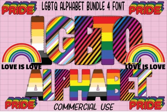 Lgbtq Alphabet: A Vibrant Font for Inclusive Design