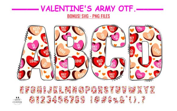 Love Valentine's Conversation Hearts Font Review