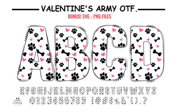 Love Valentine's Dog Paw