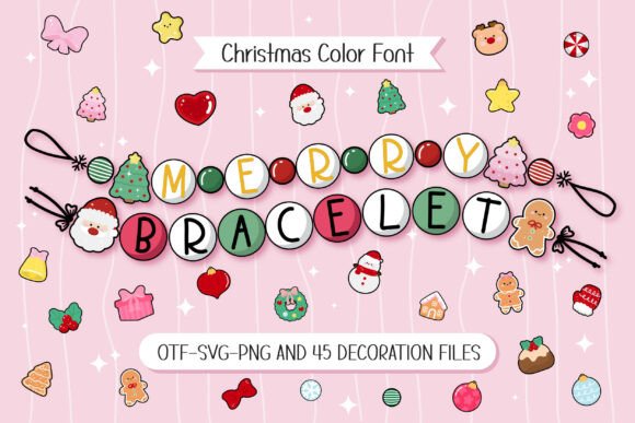 Merry Bracelet Font: Festive and Fun