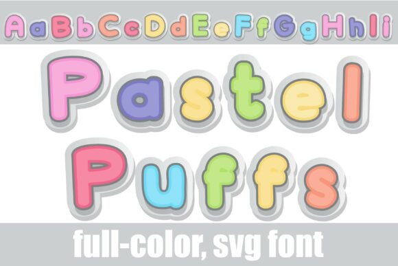 Pastel Puffs: A Playful Typeface for Digital Branding