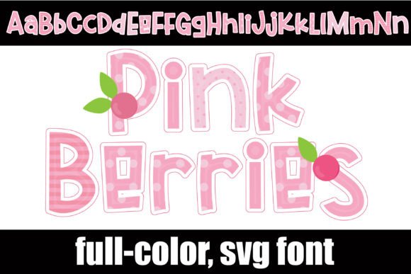 Pink Berries Font for Creative Projects