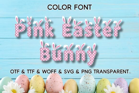 Pink Easter Bunny: A Playful Typeface for Springtime Typography