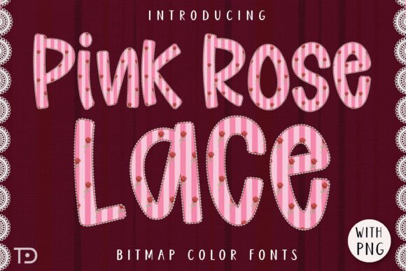 Pink Rose Lace Font for Business Style