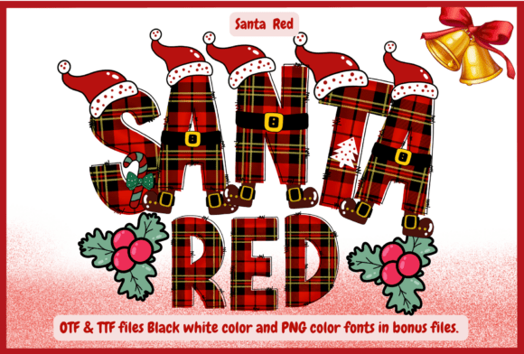 Santa Red: A Bold Holiday Font