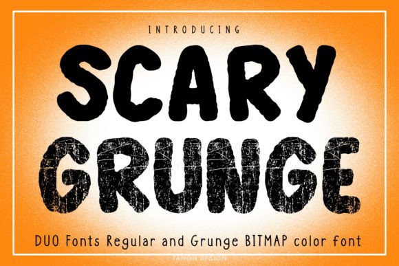 Scary Grunge: A Bold Font for Editorial Design