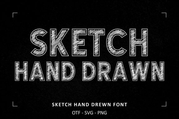Sketched Hand Drawn Font