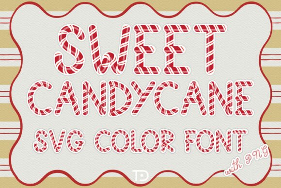 Sweet Candy Cane Font
