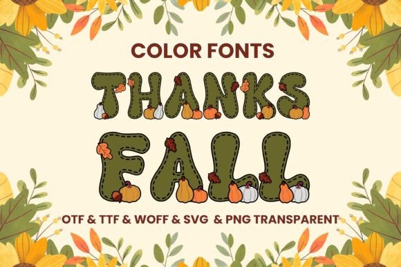 Thanks Fall: A Warm and Welcoming Typeface for Creative Projects