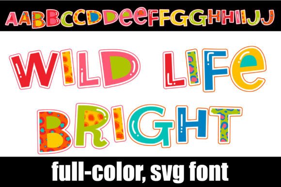 Wild Life Bright: A Color Font for Playful Campaigns