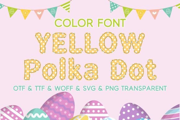 Yellow Polka Dot Font for Business